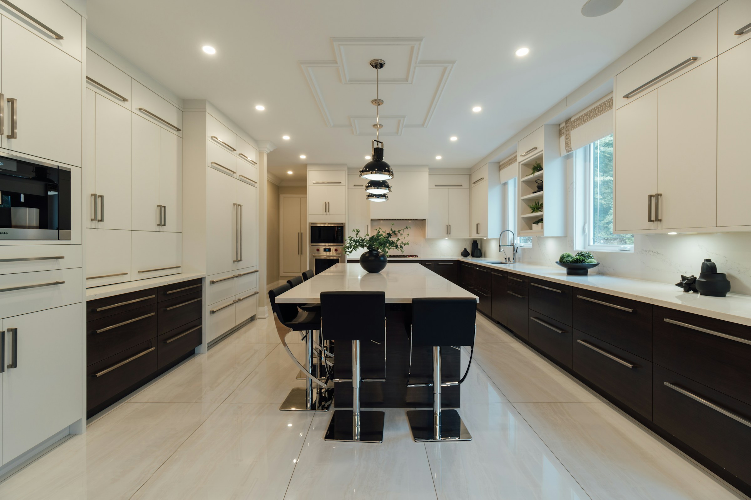 Two-Tone Galley kitchen design