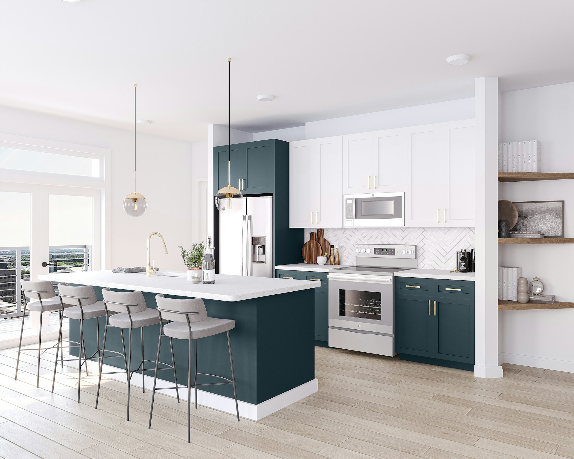 Emerald Two-Tone kitchen design