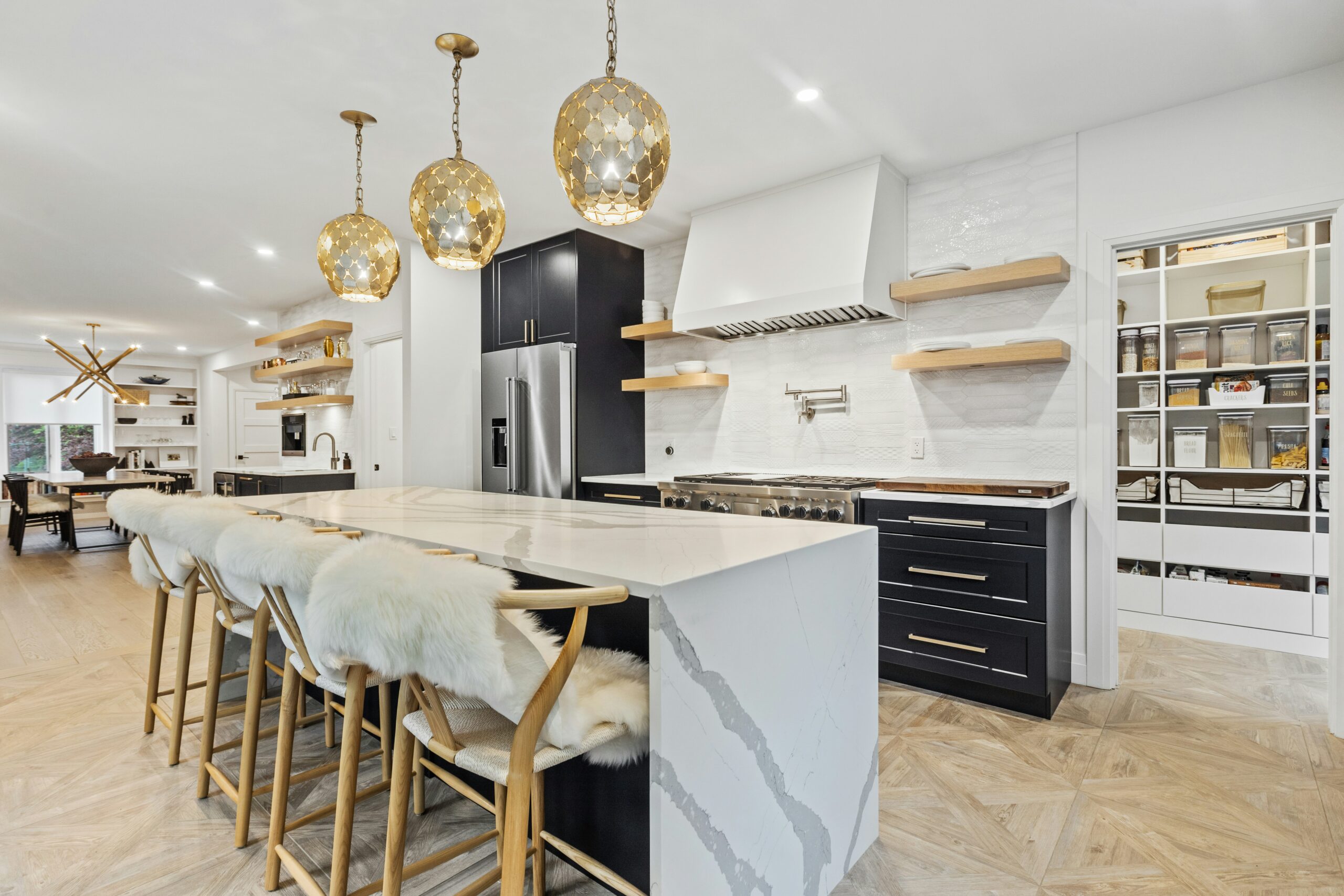 Black & Brass kitchen design