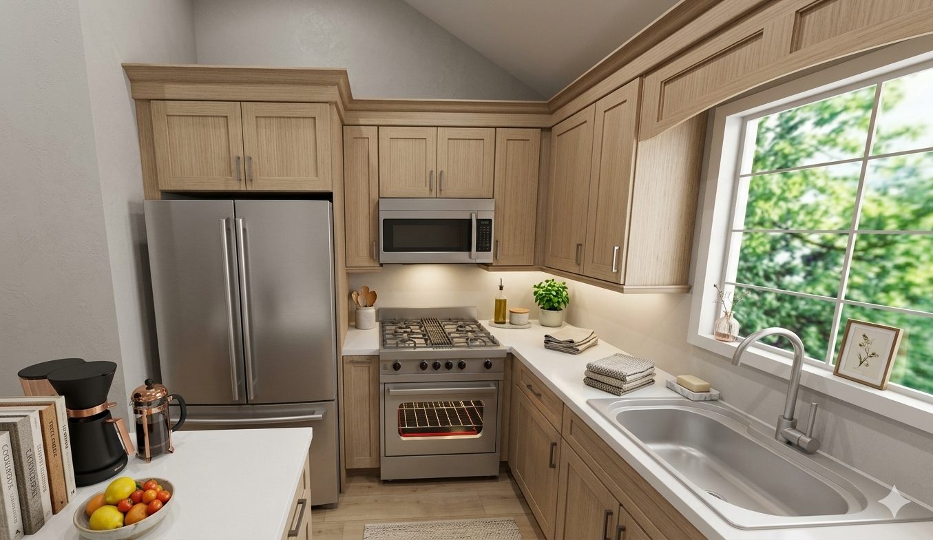 Cottage Oak interior design by DezzWorks