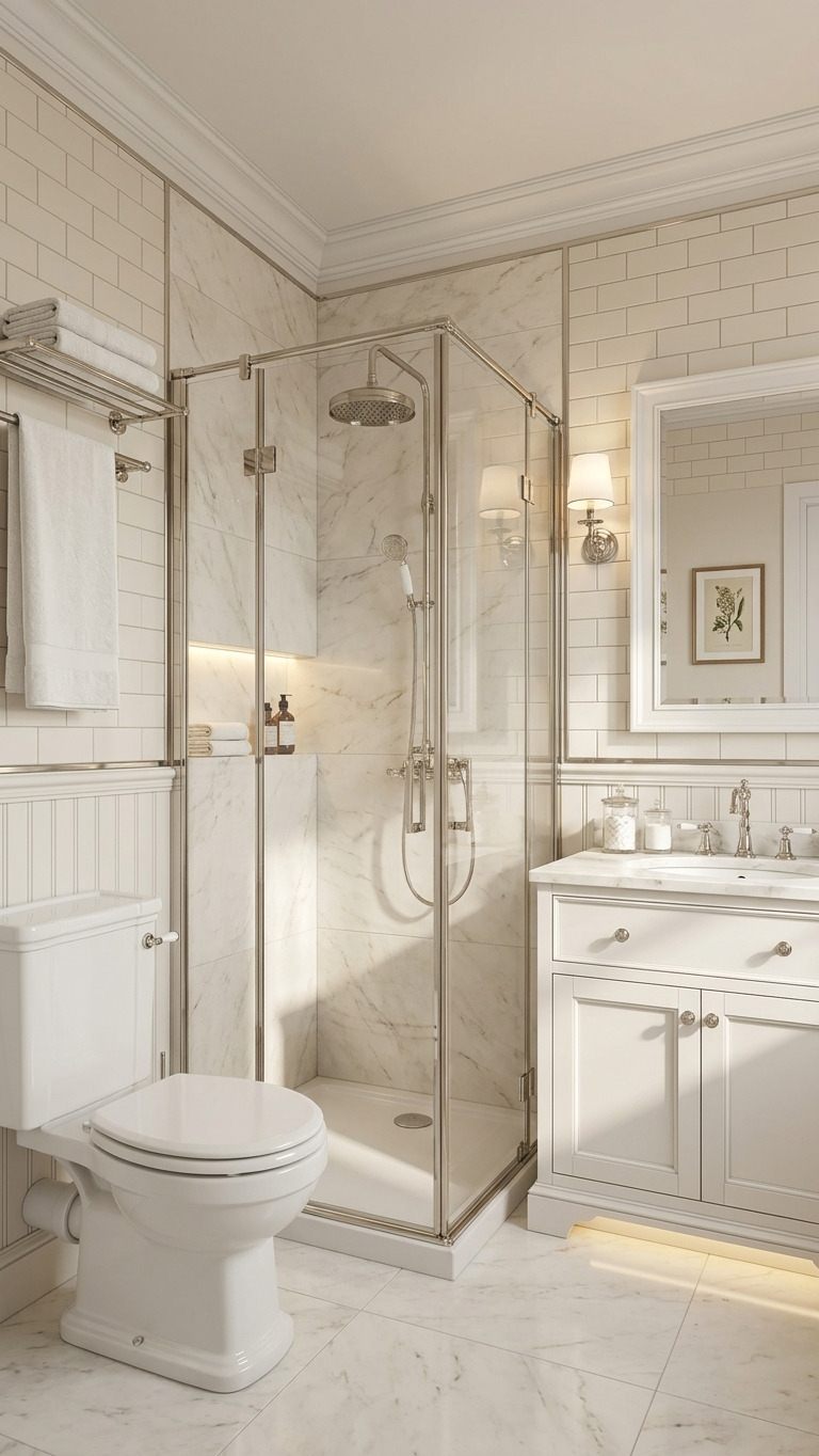 Marble Bath interior design by DezzWorks