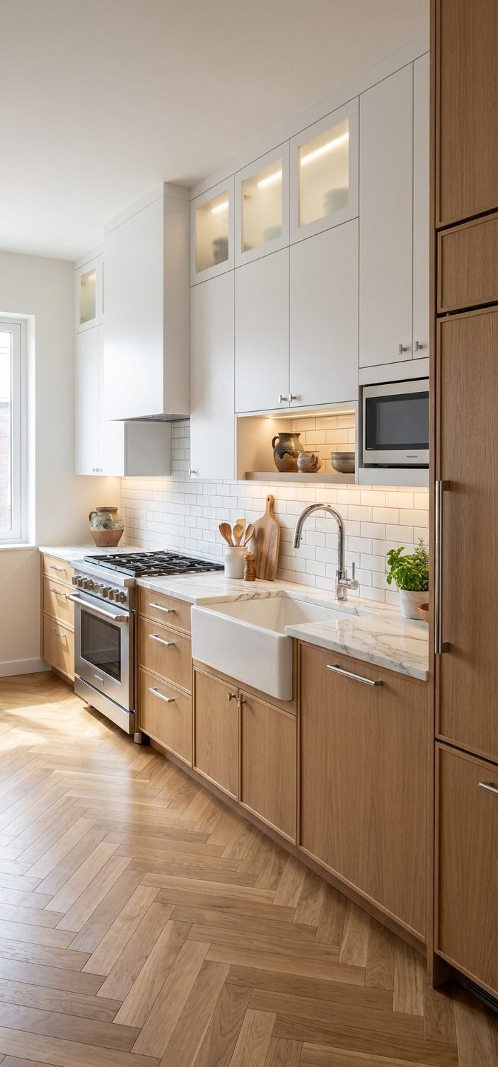 Oak & White interior design by DezzWorks