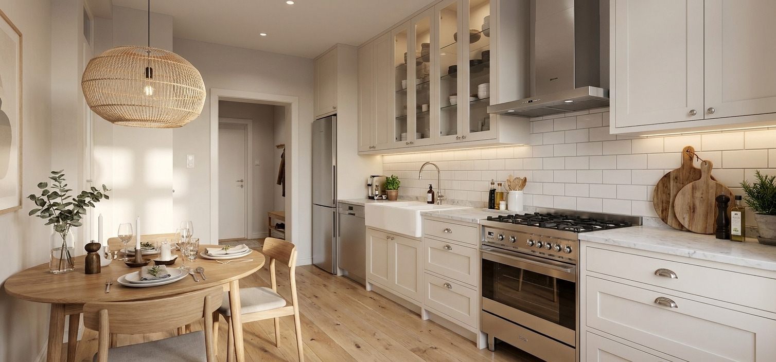 Scandi Cream interior design by DezzWorks
