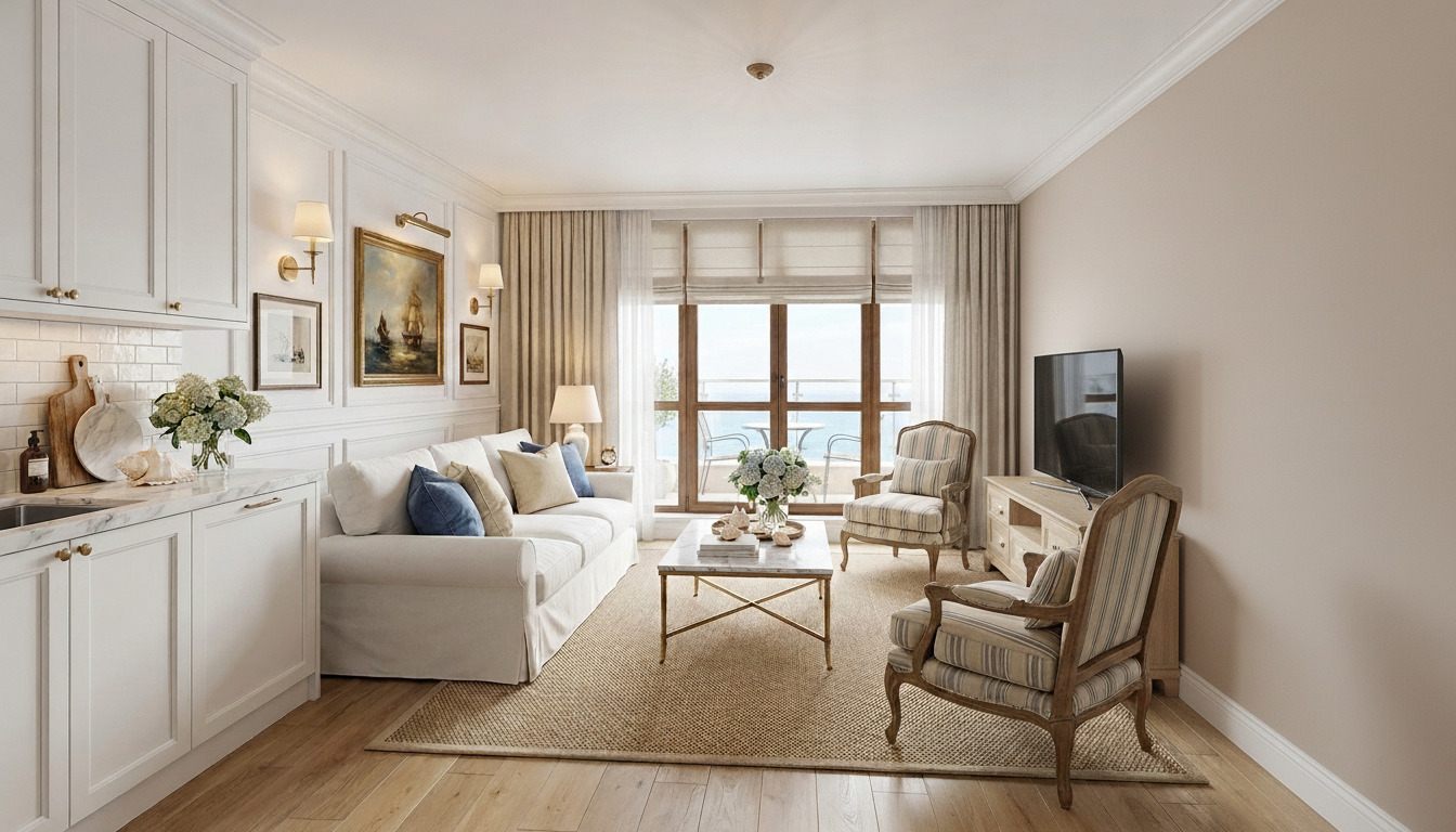 White Traditional interior design by DezzWorks