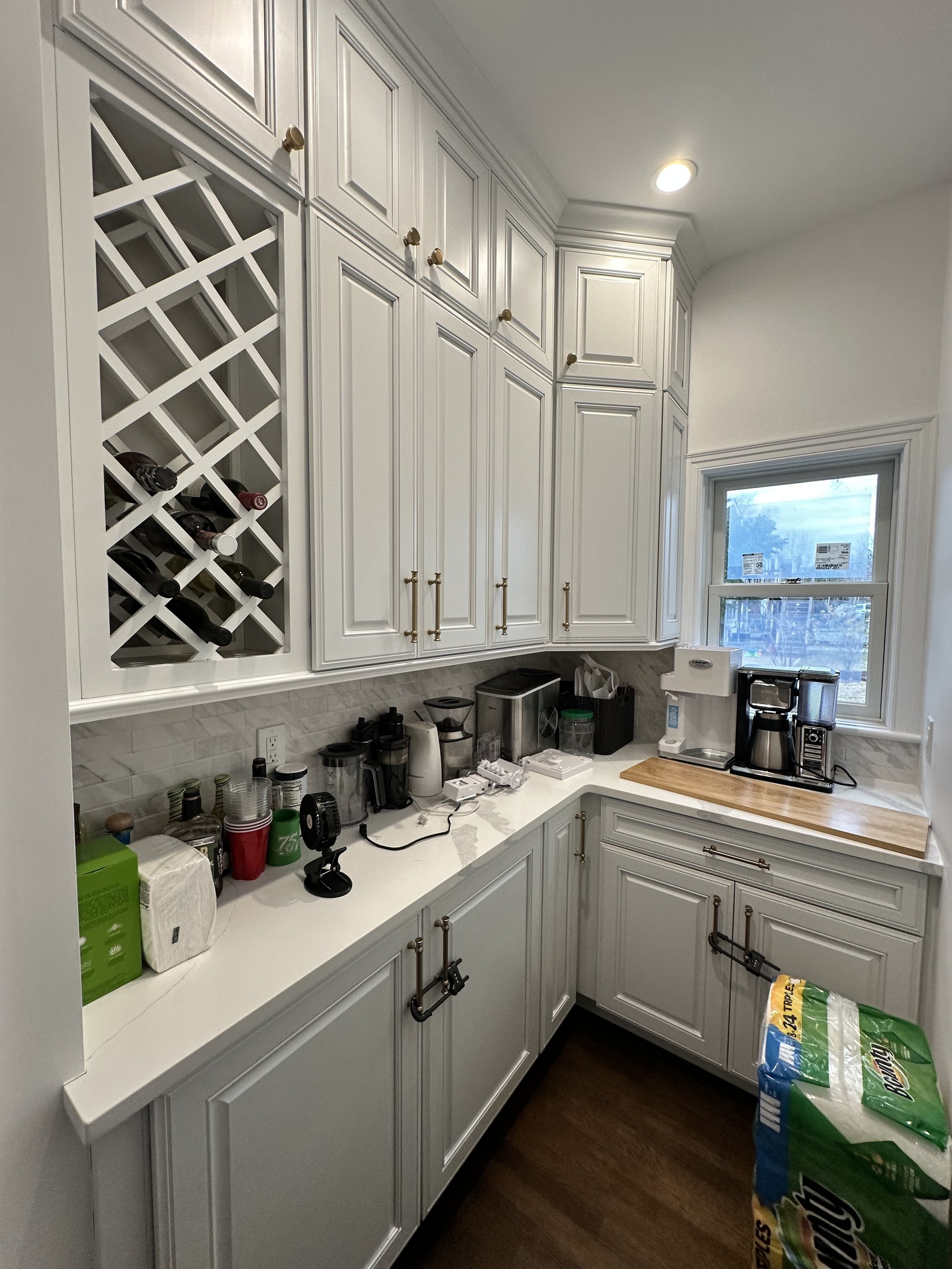 Estate White kitchen by DezzWorks — Butler's Pantry · Installed