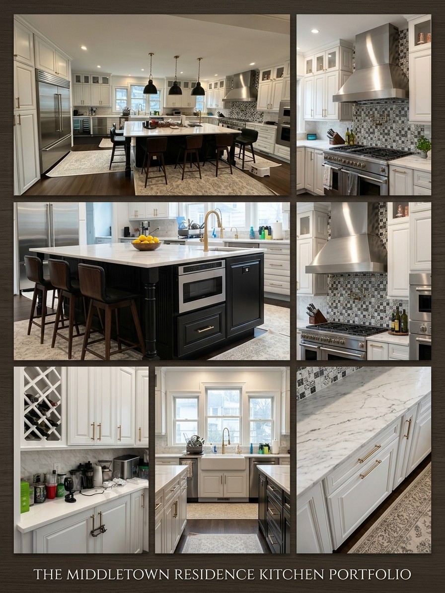 Estate White kitchen by DezzWorks — Portfolio Overview