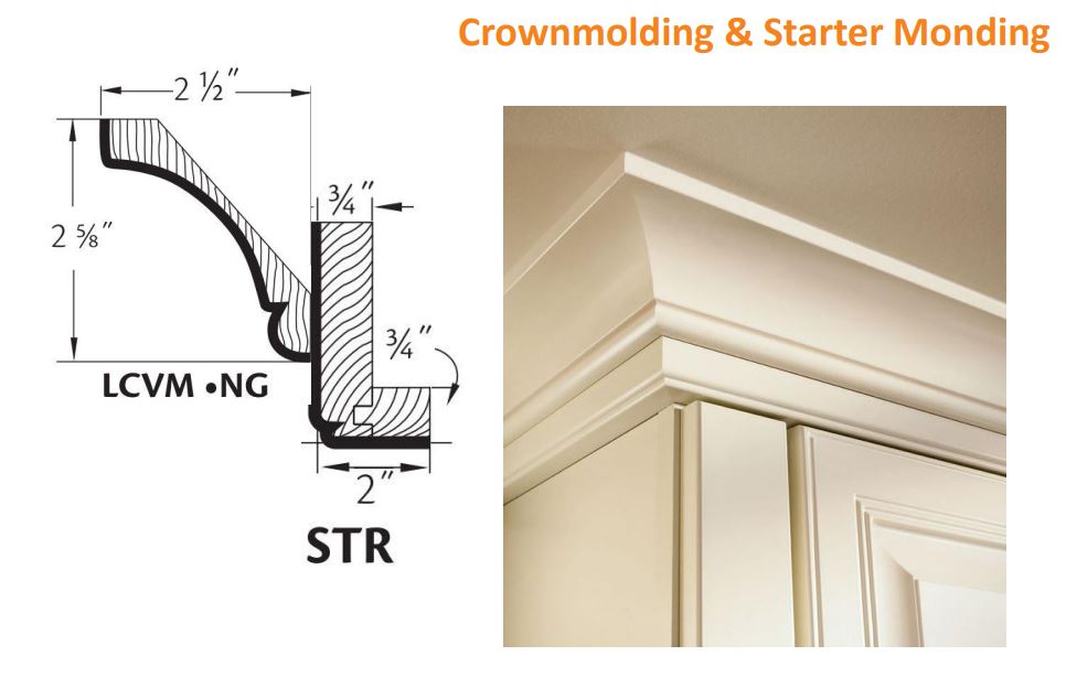 Estate White build set — Crown Molding