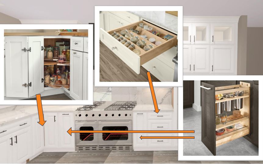 Estate White build set — Corner and Spice Storage